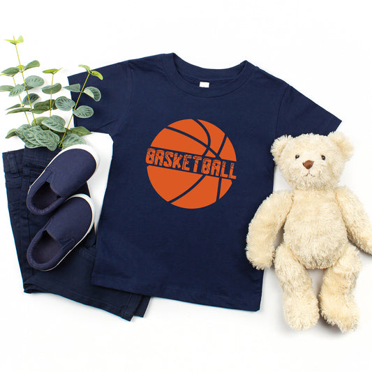 Basketball With Ball | Toddler Graphic Short Sleeve Tee