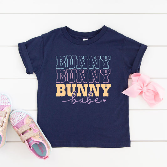 Bunny Babe Cursive | Toddler Graphic Short Sleeve Tee