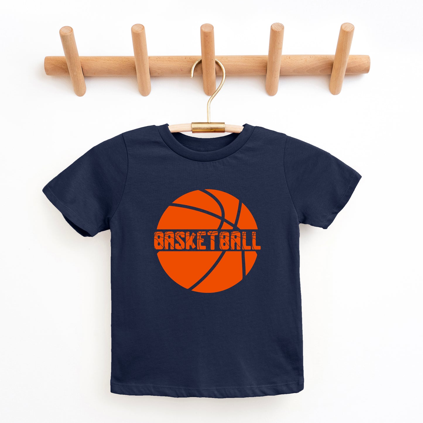 Basketball With Ball | Youth Graphic Short Sleeve Tee