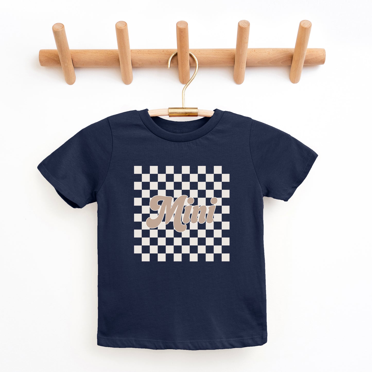 Retro Checkered Mini | Youth Graphic Short Sleeve Tee