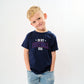 In My Football Era - Blue | Toddler Graphic Short Sleeve Tee