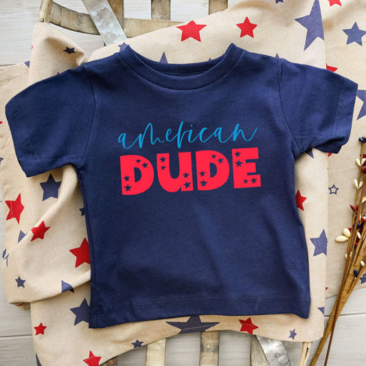 American Dude Pastel | Toddler Graphic Short Sleeve Tee