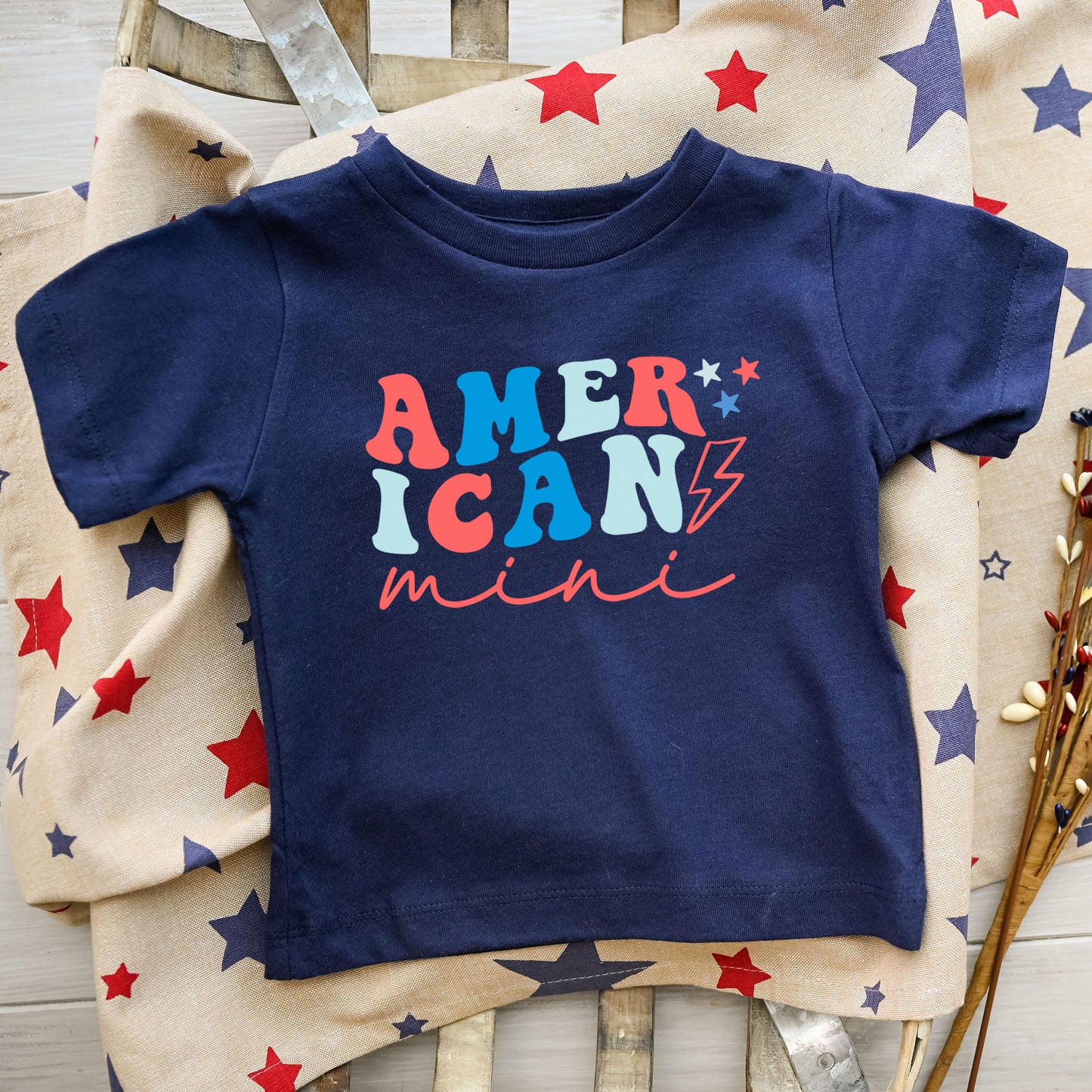 American Mini Lightning Bolt | Toddler Graphic Short Sleeve Tee