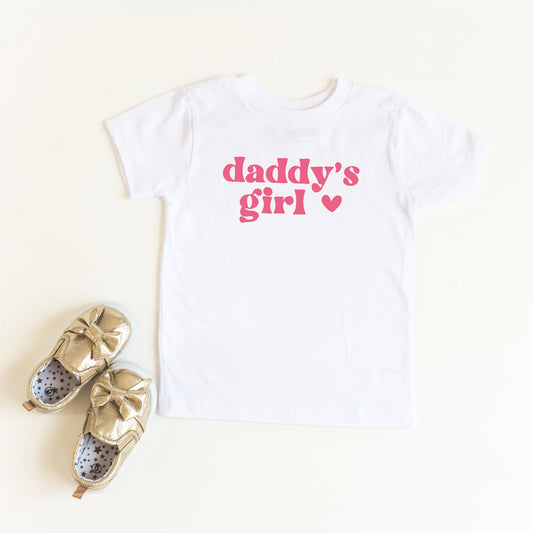 Daddy's Girl Heart | Youth Graphic Short Sleeve Tee