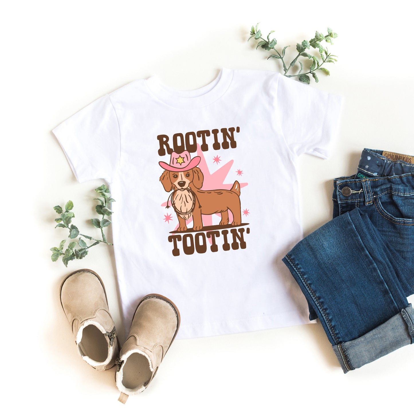 Rootin' Tootin' Dog | Youth Graphic Short Sleeve Tee