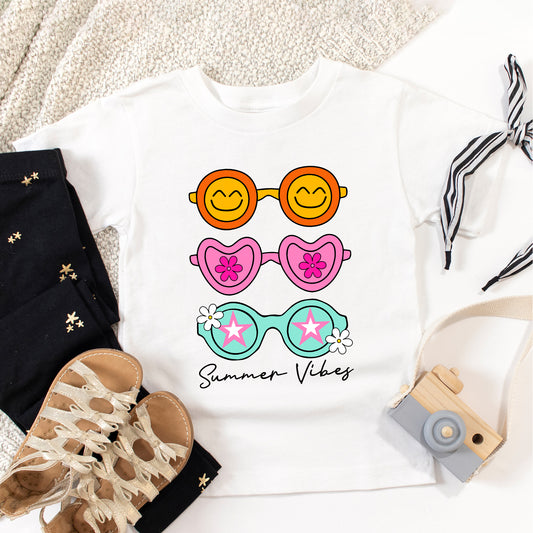 Sunnies Summer Vibes | Toddler Graphic Short Sleeve Tee