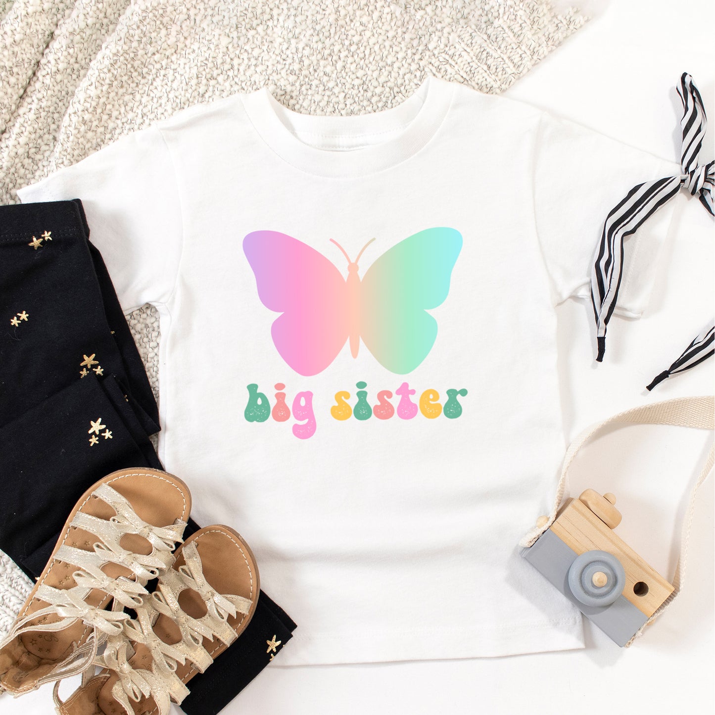 Big Sister Butterfly | Youth Graphic Short Sleeve Tee