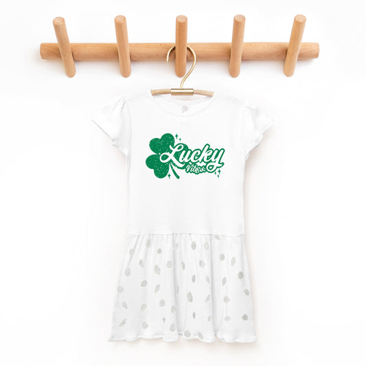 Lucky Vibes Clover | Toddler Graphic Dress