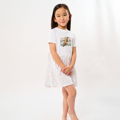 Little Sister Lightning Bolt | Toddler Graphic Dress