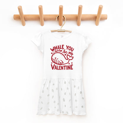 Valentines Whale | Toddler Graphic Dress