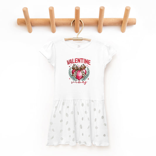 Coquette Valentine Vibes | Toddler Graphic Dress