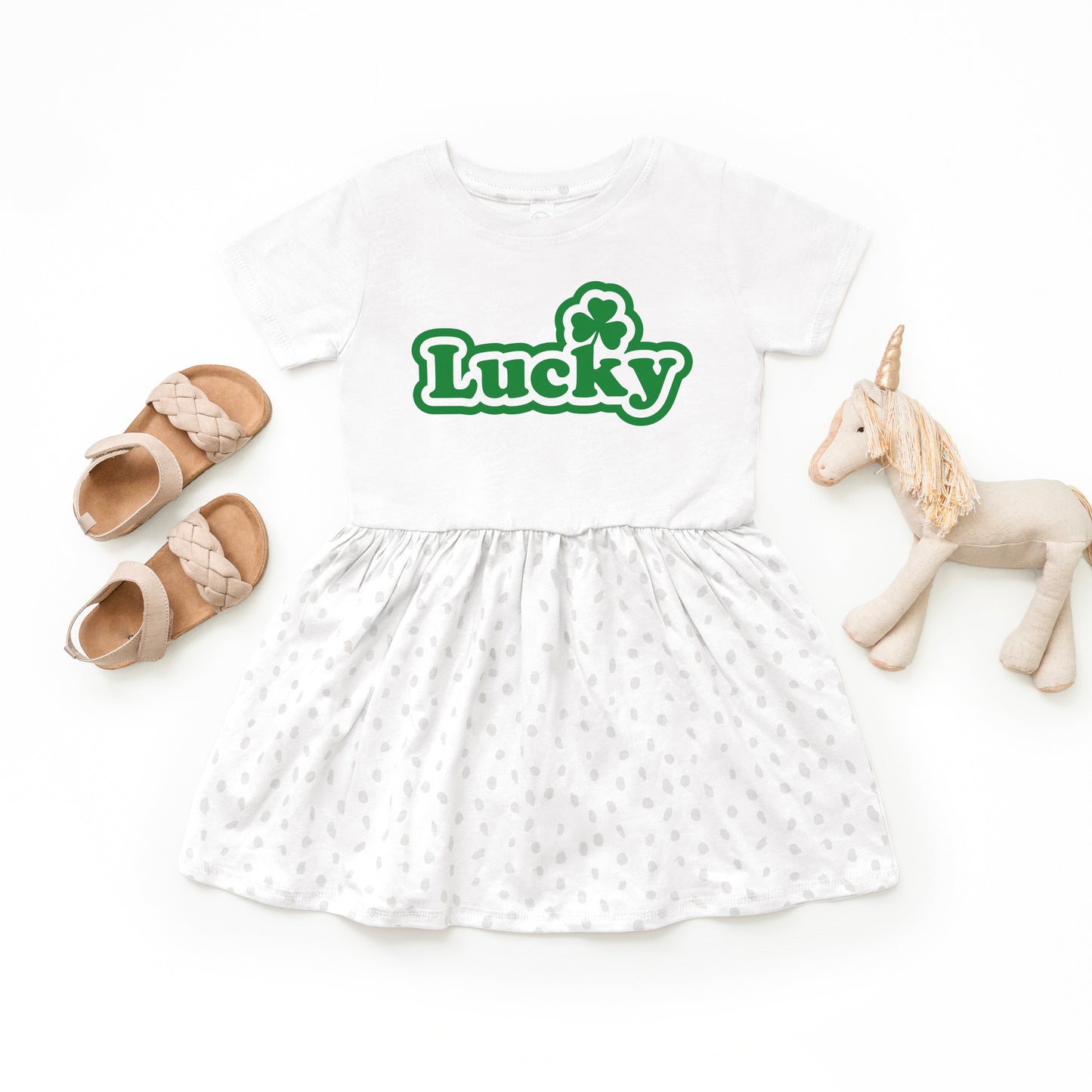 Lucky Bold | Toddler Graphic Dress