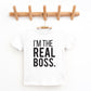 I'm The Real Boss | Youth Graphic Short Sleeve Tee