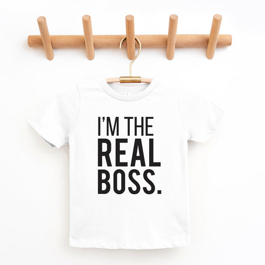 I'm The Real Boss | Youth Graphic Short Sleeve Tee