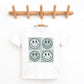 Four Checkerboard Smiley Faces | Youth Graphic Short Sleeve Tee