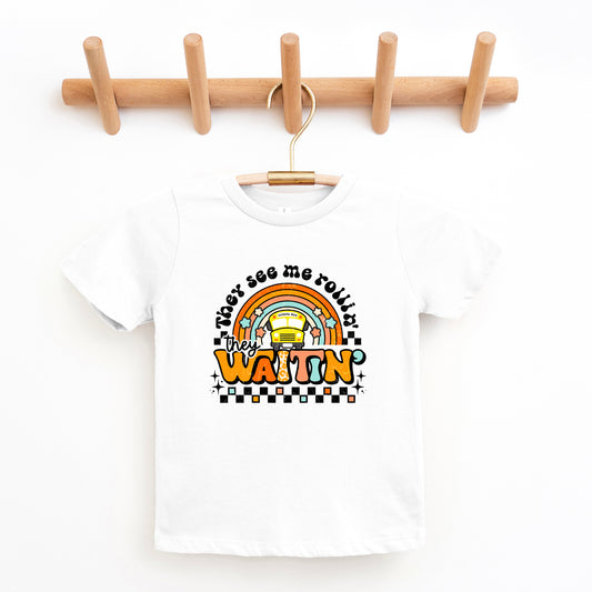 They See Me Rollin' Rainbow | Toddler Graphic Short Sleeve Tee