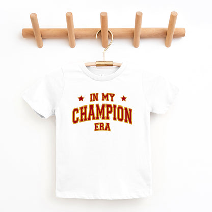 Maroon In My Champion Era | Toddler Graphic Short Sleeve Tee