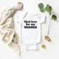 Mad Love For My Mama | Baby Graphic Short Sleeve Onesie