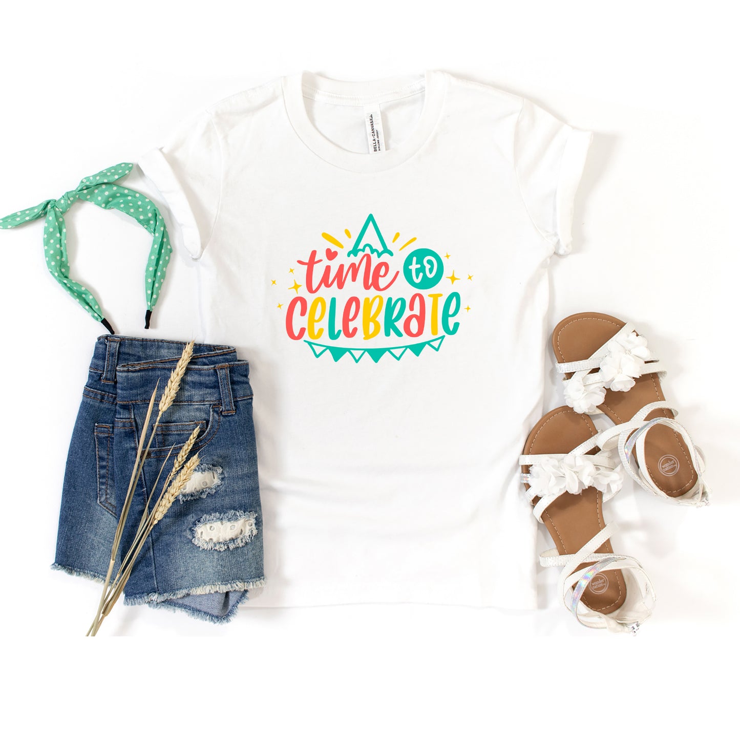 Time To Celebrate | Toddler Graphic Short Sleeve Tee