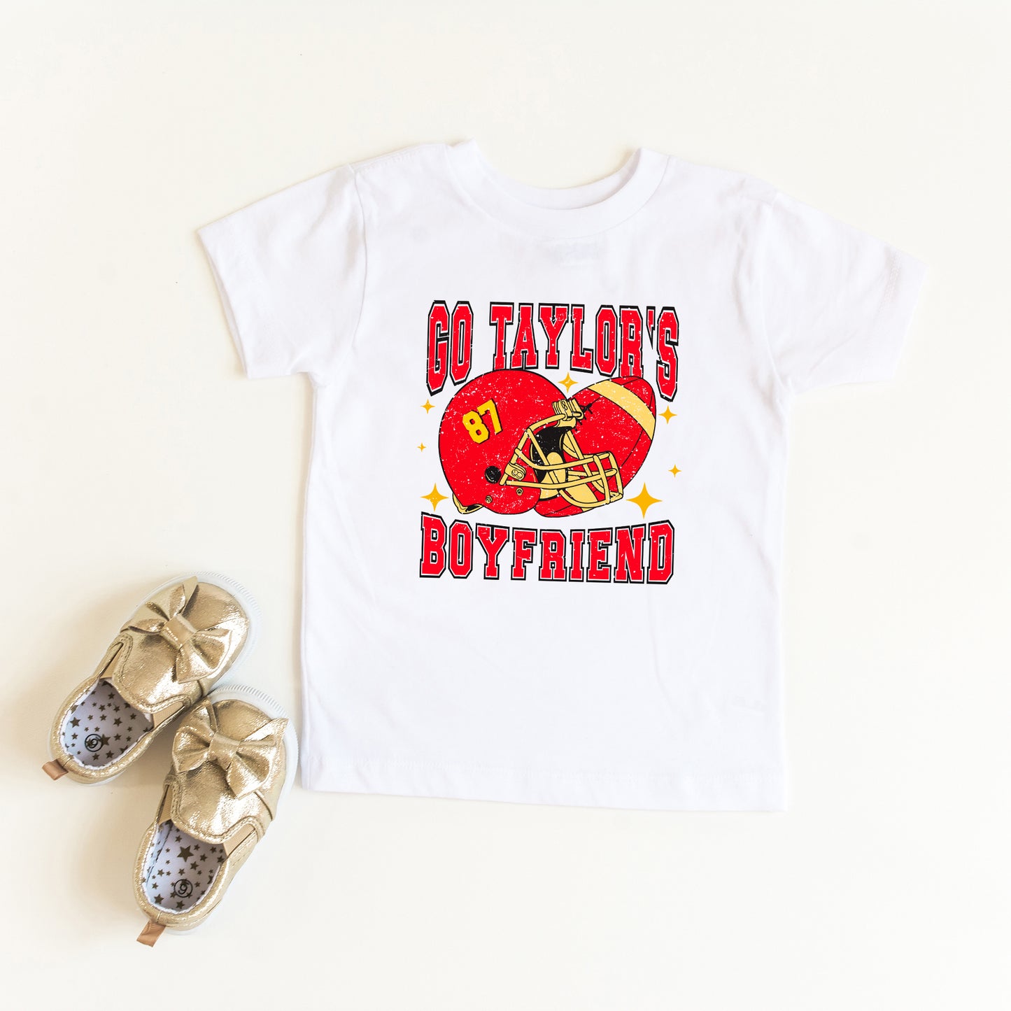 Go Taylor's Boyfriend Sparkle | Toddler Graphic Short Sleeve Tee