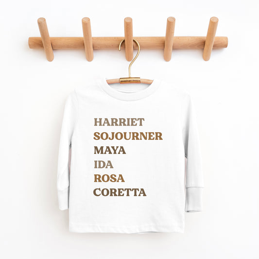 Black History Women | Toddler Graphic Long Sleeve Tee