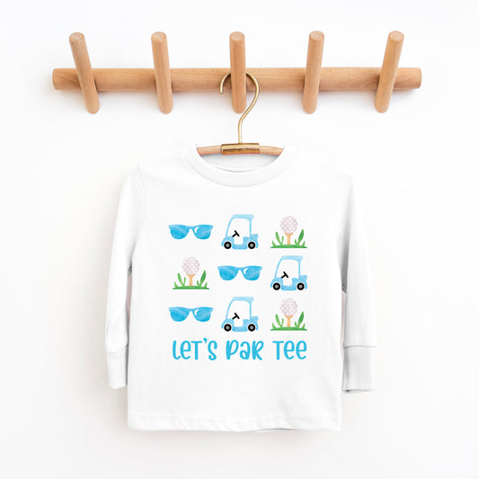 Let's Par Tee Sunglasses | Toddler Graphic Long Sleeve Tee