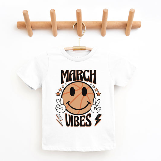 March Vibes Basketball | Youth Graphic Short Sleeve Tee