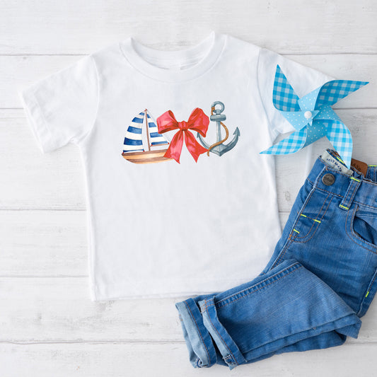 Coquette Ship Anchor | Toddler Graphic Short Sleeve Tee