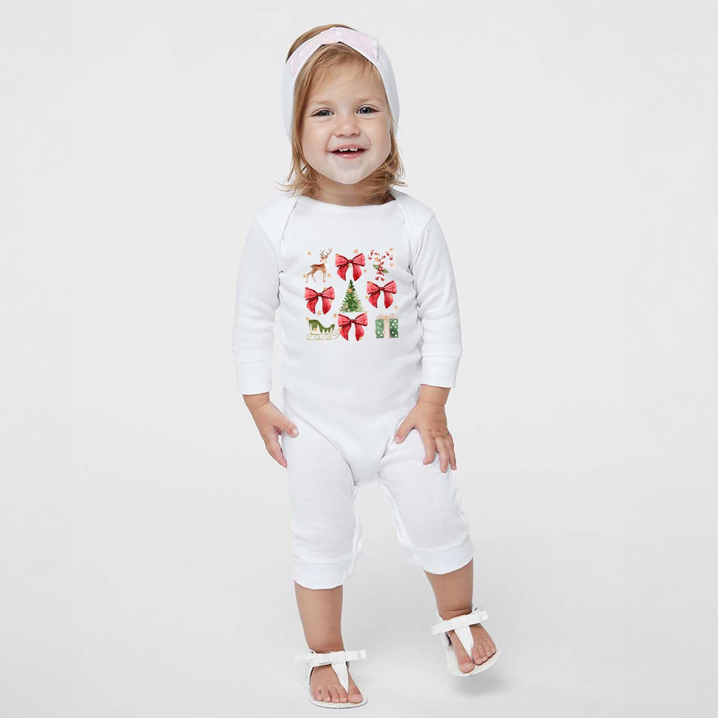 Coquette Christmas Collage | Baby Graphic Romper