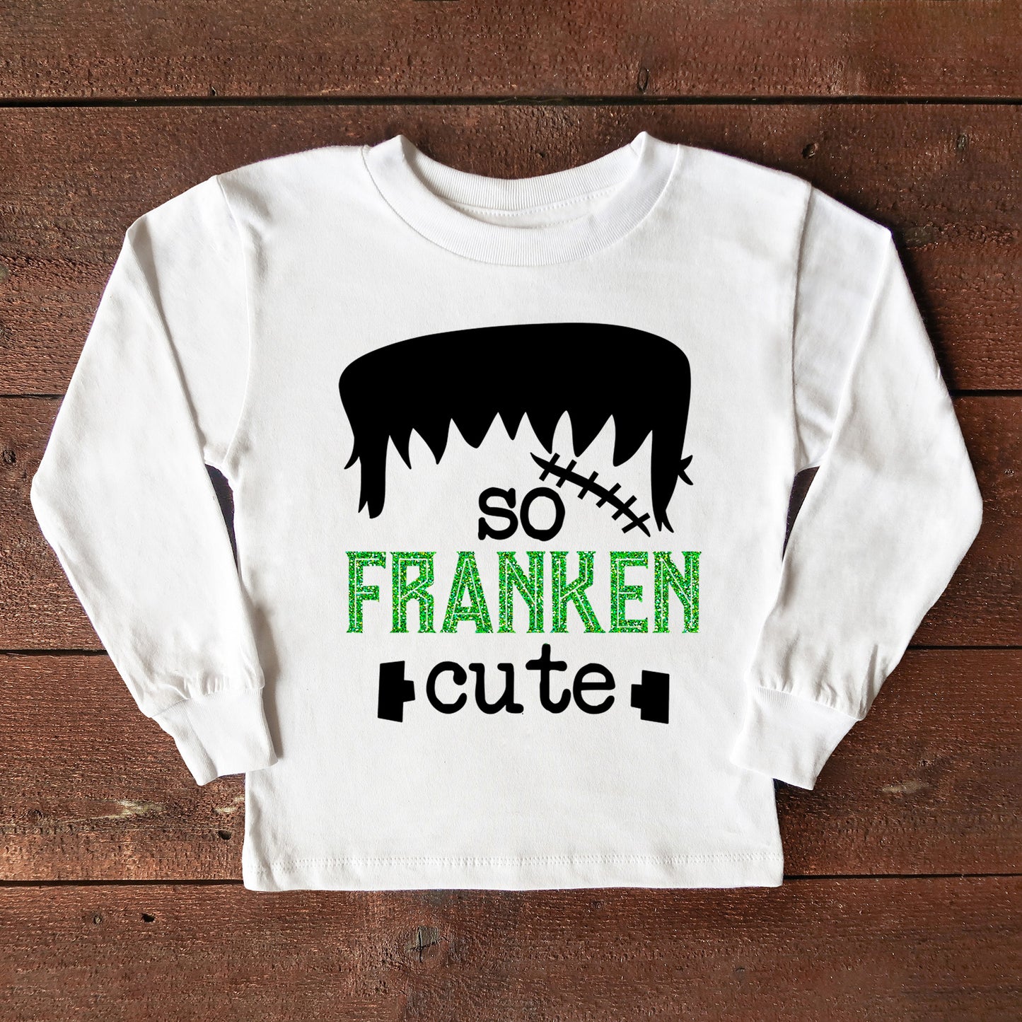 So Franken Cute Glitter | Youth Graphic Long Sleeve Tee