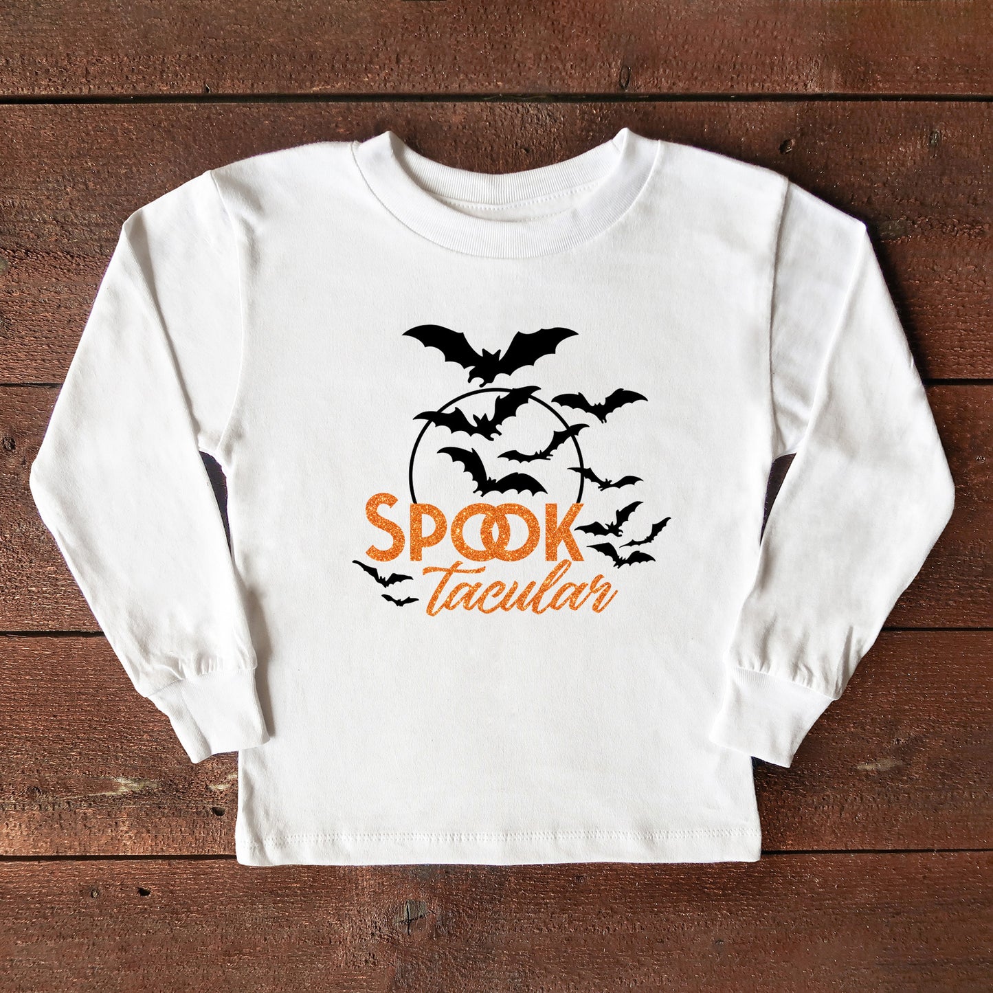 SpookTacular Glitter | Toddler Graphic Long Sleeve Tee