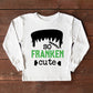 So Franken Cute Glitter | Toddler Graphic Long Sleeve Tee