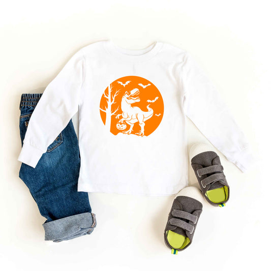 Dinosaur Moon | Youth Graphic Long Sleeve Tee