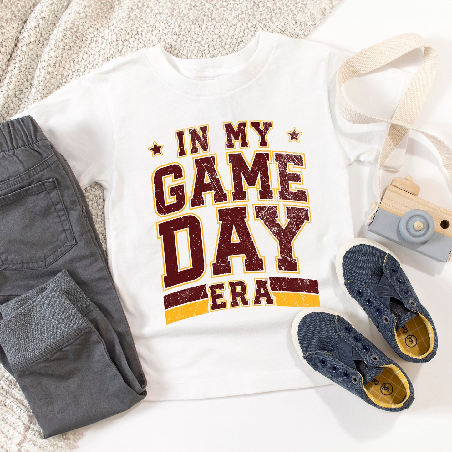 In My Game Day Era - Maroon | Toddler Graphic Short Sleeve Tee