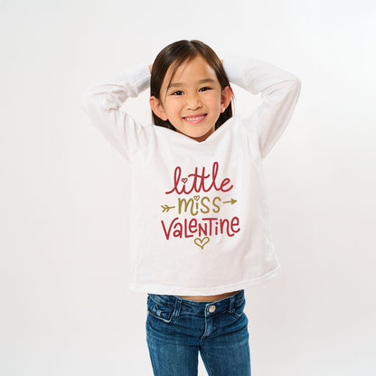 Little Miss Valentine | Youth Graphic Long Sleeve Tee