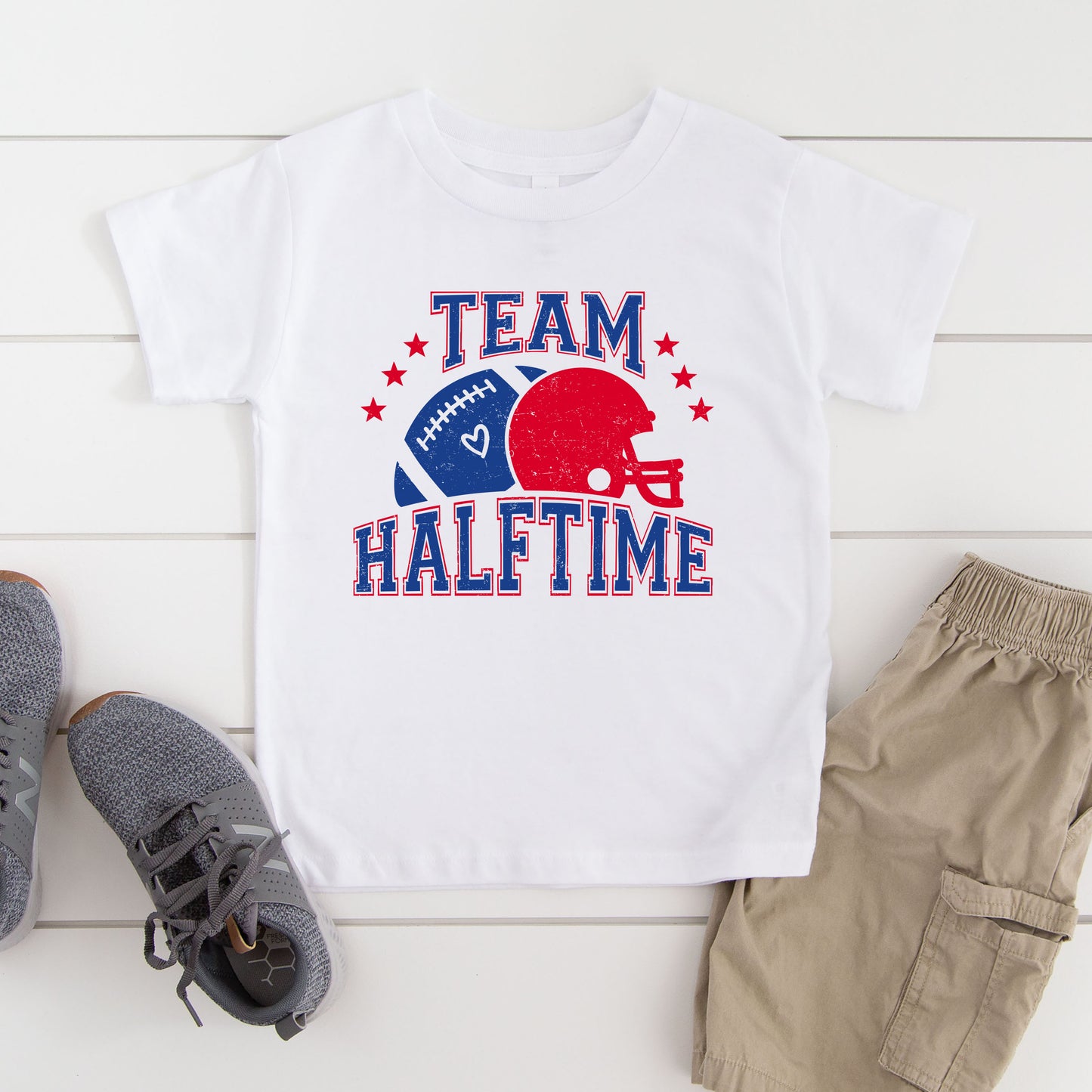 Team Halftime Distressed - Blue | Toddler Graphic Short Sleeve Tee