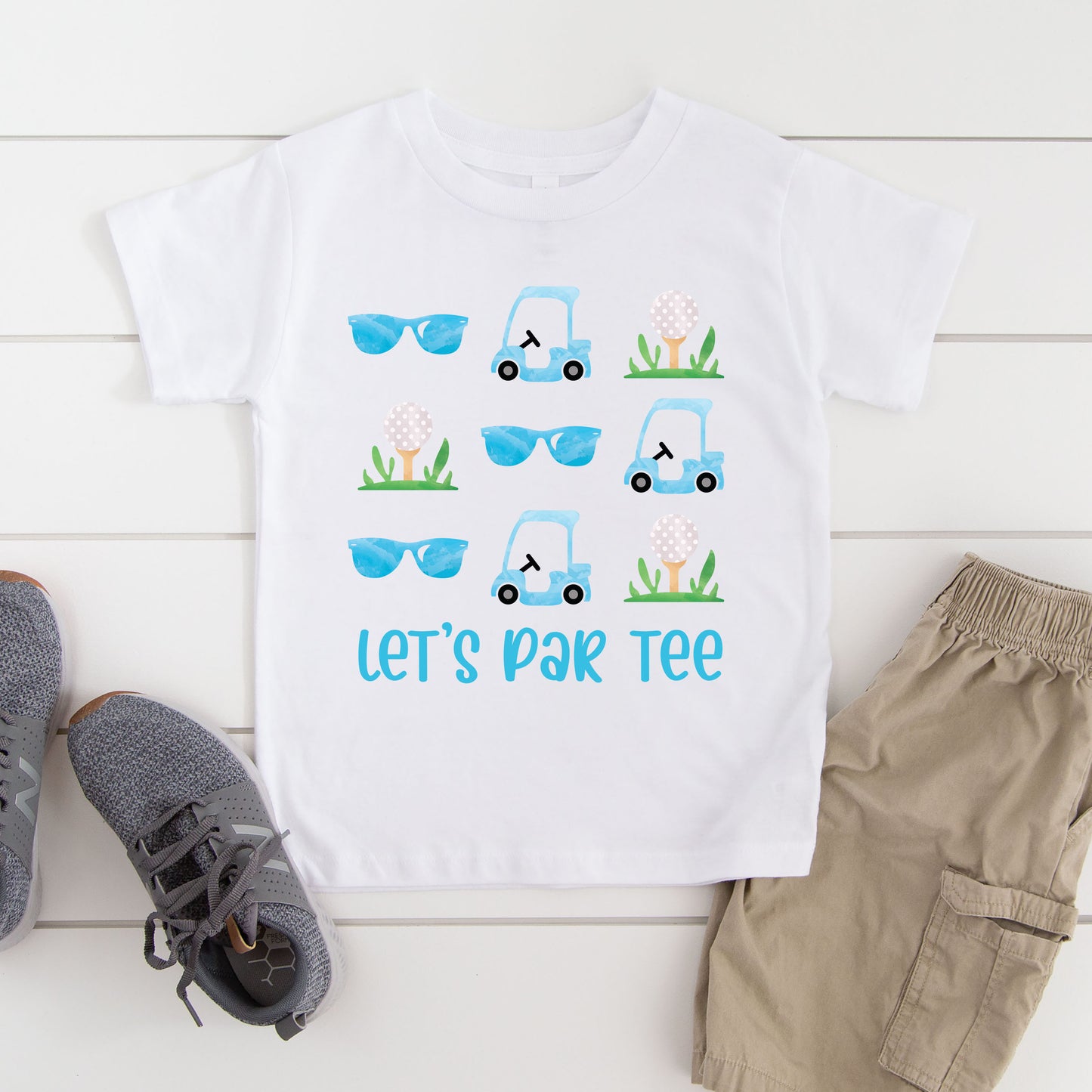 Let's Par Tee Sunglasses | Toddler Graphic Short Sleeve Tee