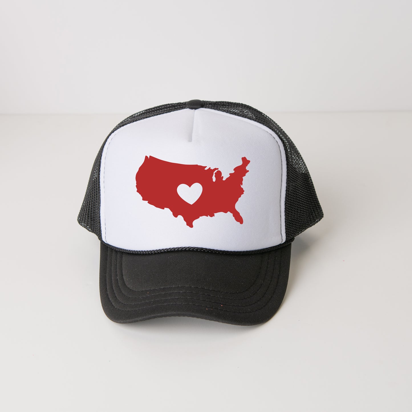 USA Heart Outline | Youth Foam Trucker Hat