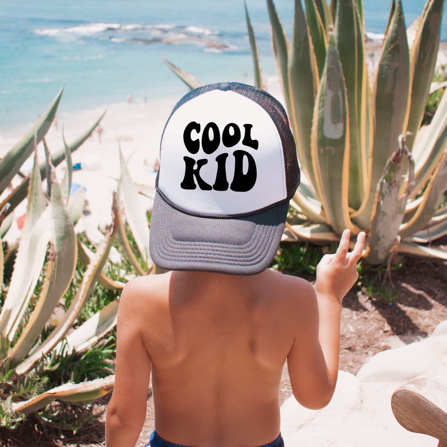 Cool Kid Wavy | Youth Foam Trucker Hat