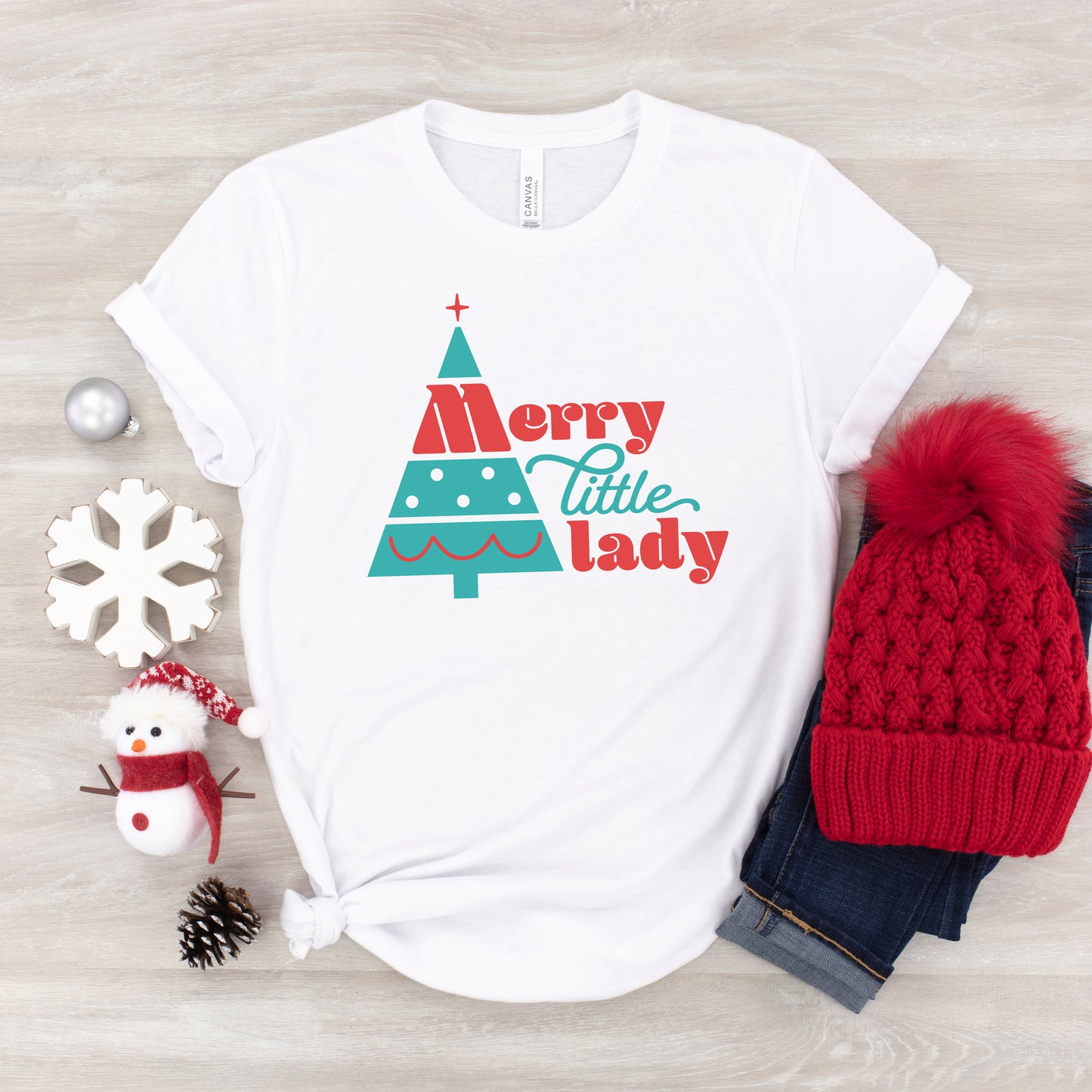 Merry Little Lady | Toddler Graphic Short Sleeve Tee