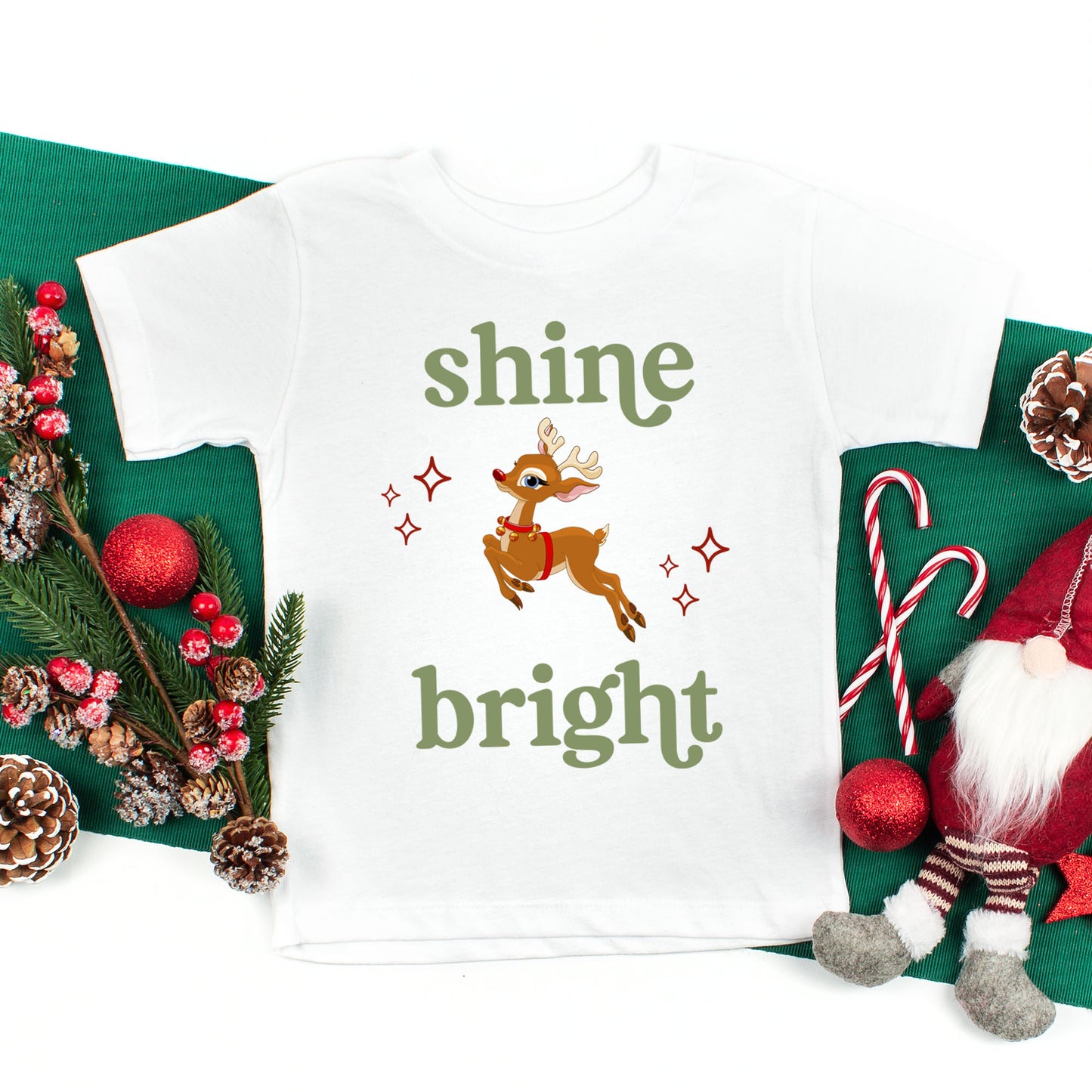 Shine Bright Deer | Toddler Graphic Short Sleeve Tee