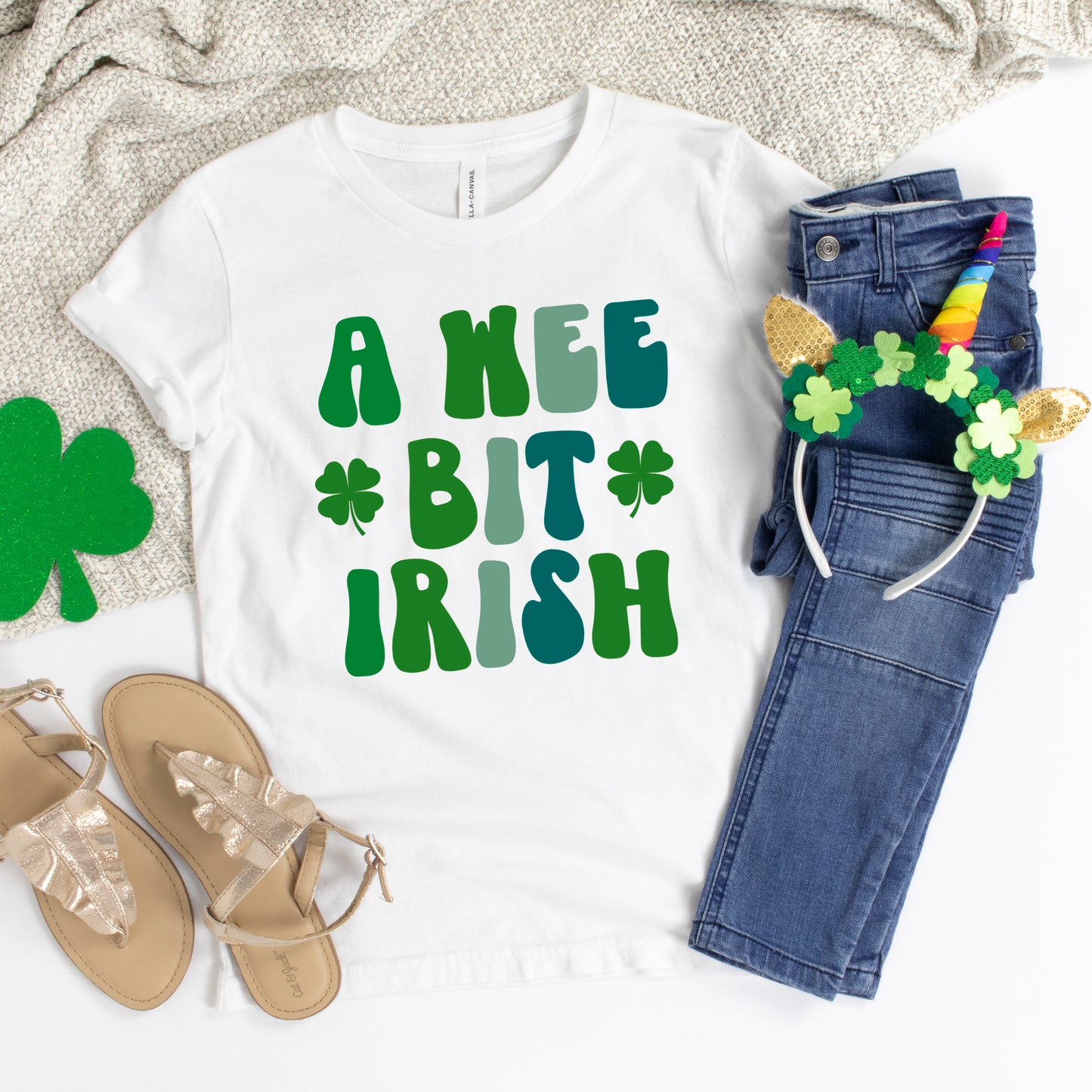 A Wee Bit Irish | Toddler Graphic Short Sleeve Tee