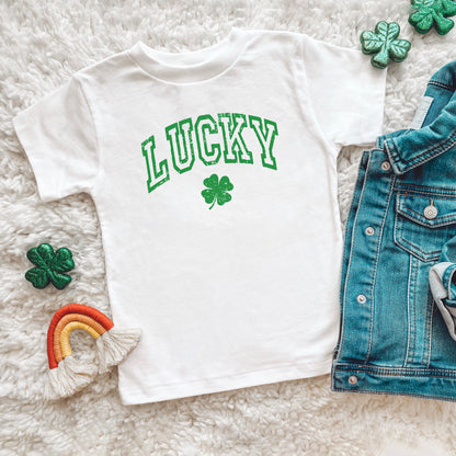 Lucky Clover Distressed | Toddler Graphic Short Sleeve Tee