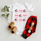 Coquette Santa Chart | Baby Graphic Short Sleeve Onesie