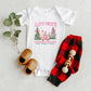 Coquette St. Nick's Tree Farm | Baby Graphic Short Sleeve Onesie