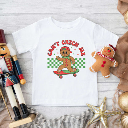 Gingerbread Man Skateboard | Youth Graphic Short Sleeve Tee