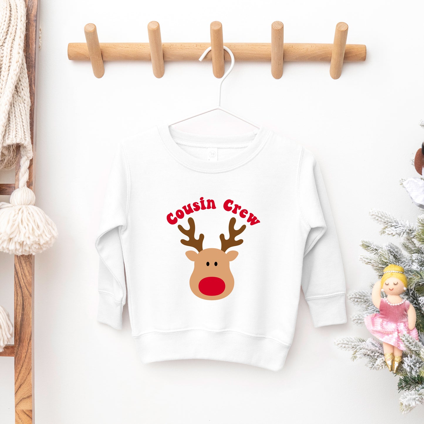 Cousin Crew Reindeer | Toddler Graphic Sweatshirt