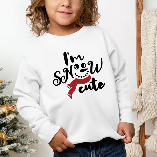 I'm Snow Cute Glitter | Toddler Graphic Sweatshirt