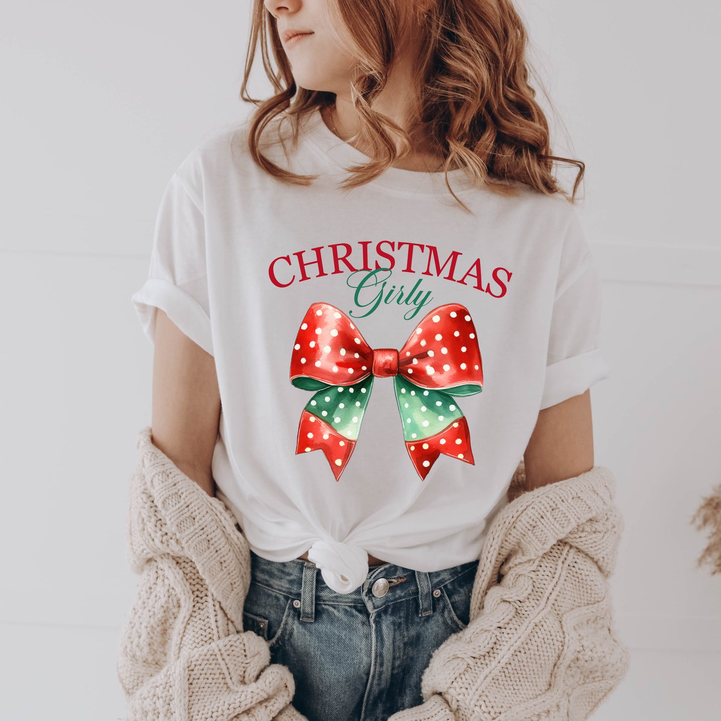 Coquette Christmas Girly | Toddler Graphic Short Sleeve Tee