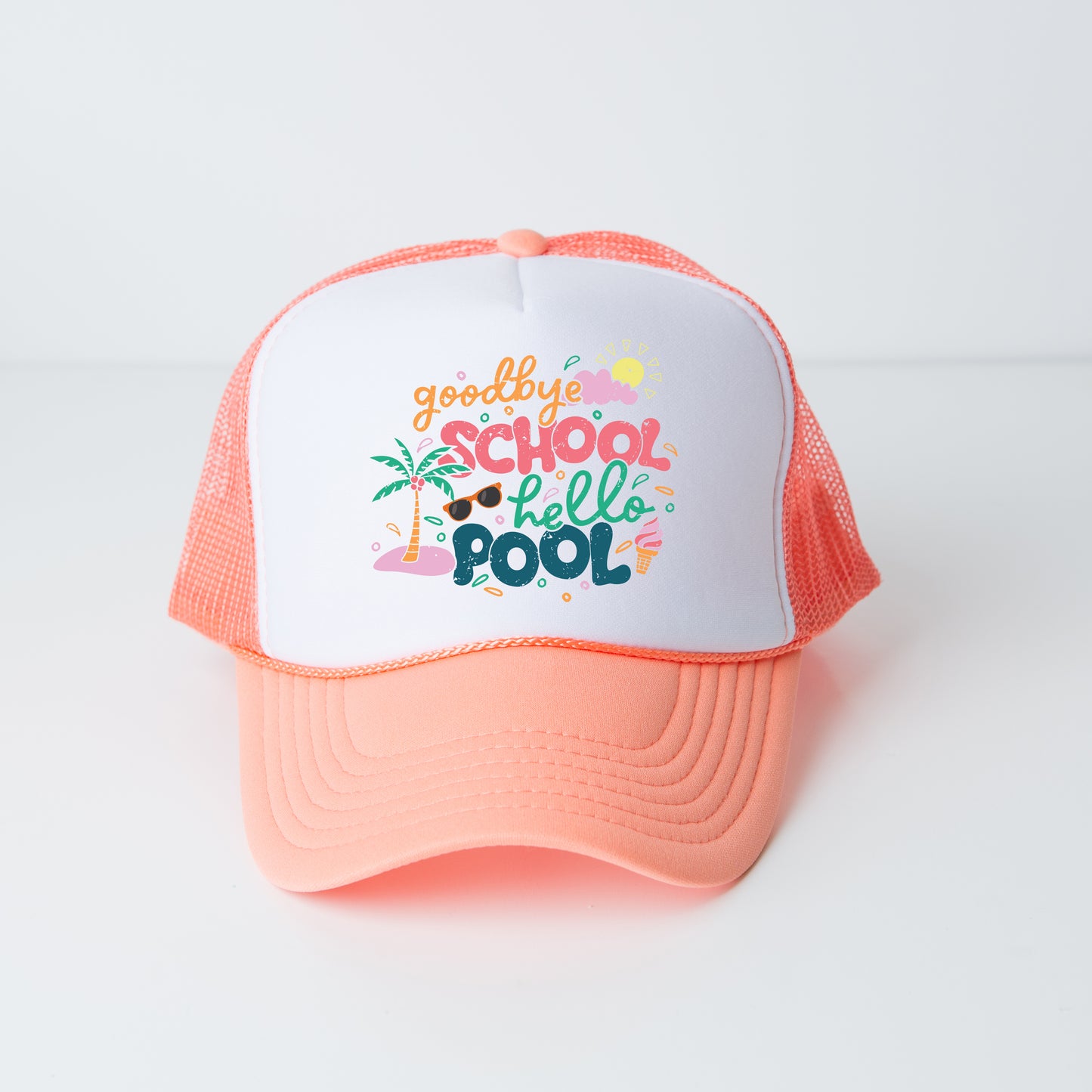 Goodbye School Hello Pool | Youth Foam Trucker Hat